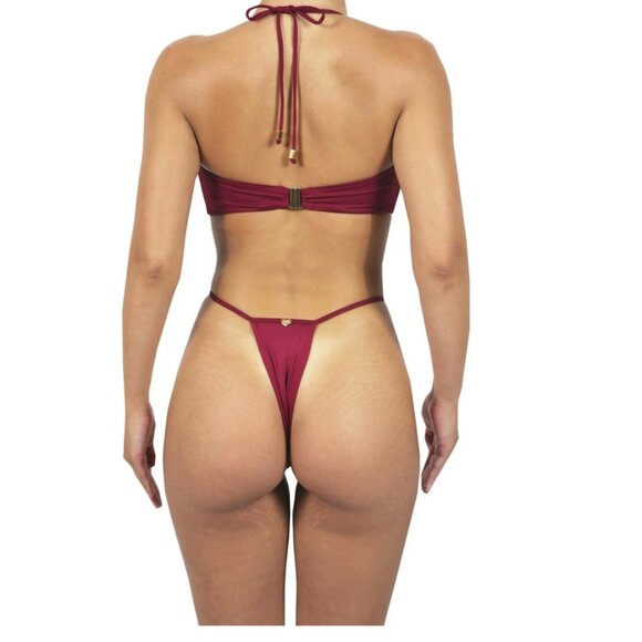 Heart of Sun Elektra Bikini Set Burgundy Limited Edition Wine - Picture 2 of 14